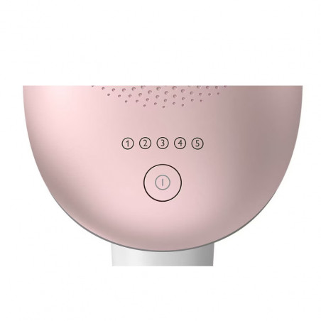 Epilator IPL Philips Lumea Advanced BRI920/00, 250000 impulsuri, SensoAdapt, Trimmer, Cap detasabil, LED, Alb/roz