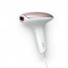 Epilator IPL Philips Lumea Advanced BRI920/00, 250000 impulsuri, SensoAdapt, Trimmer, Cap detasabil, LED, Alb/roz