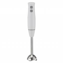 Blender cu cana Rosberg R51112ISB, 400W, 700ml, 2 viteze, Accesoriu din otel, Alb