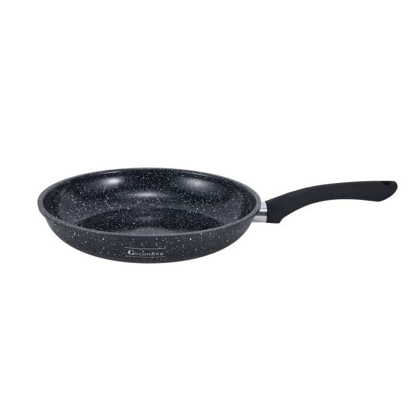 Tigaie Goldmann GM 1301-28, 28 cm, Finisaj marmura, Inductie, Negru