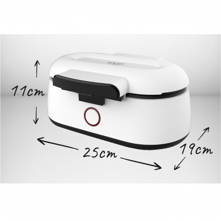 Aparat de facut vafe tip cupe Adler AD 3062, 1400W, Acoperire antiaderenta, 2 vafe, Alb/Negru