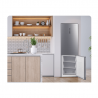 Frigider cu congelator Tesla RC3800FMX, 378L, Clasa E, Deschidere pаnа la 90°, Total No Frost, Ecran tactil, Inox