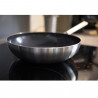 Tigaie wok cu capac Royal van Kempen & Begeer CC003232-001, 3,6 L, 28 cm, Strat diamant, Pentru cuptor si inductie, Otel inoxidabil