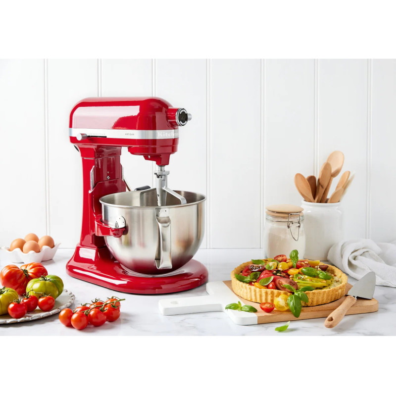 Mixer planetar Artisan Elegance KitchenAid 5KSM185PSEER, 300W, 4,8 l, Direct drive, 10 viteze, Rosu