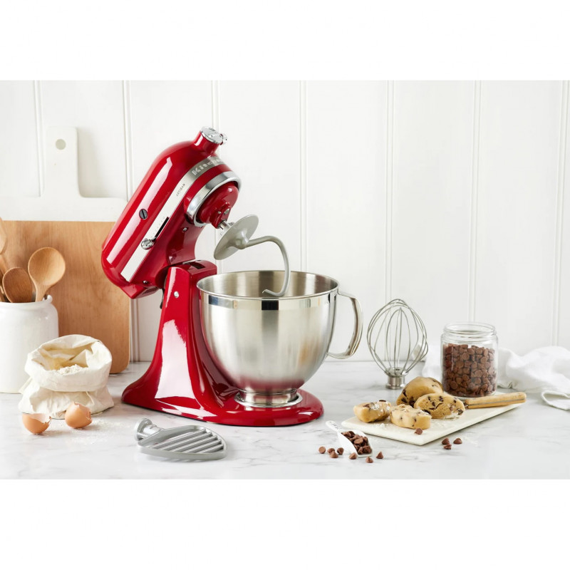 Mixer planetar Artisan Elegance KitchenAid 5KSM185PSEER, 300W, 4,8 l, Direct drive, 10 viteze, Rosu