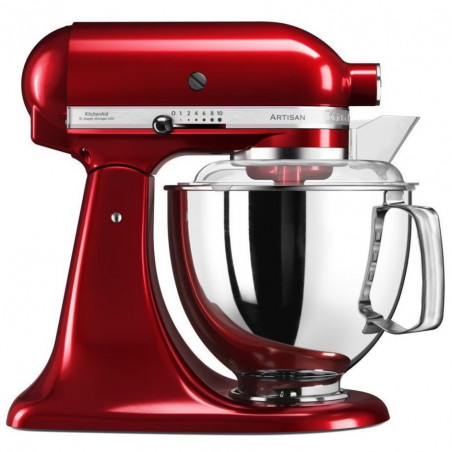 Mixer planetar Artisan Elegance KitchenAid 5KSM175PSECA, 300 W, 4,8 l, Direct drive, 10 viteze, Candy Apple