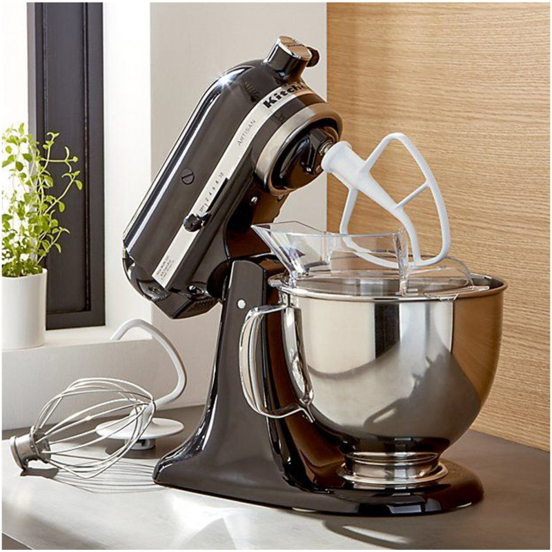 Mixer planetar Artisan Elegance KitchenAid 5KSM175PSEOB, 300 W, 4,8 l, Direct drive, 10 viteze, Onyx Black