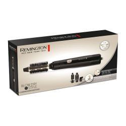 Perie pentru uscare si coafare Remington AS7300 Blow Dry and Style, 800 W, Cool Shot, 2 viteze, 3 atasamente, Negru