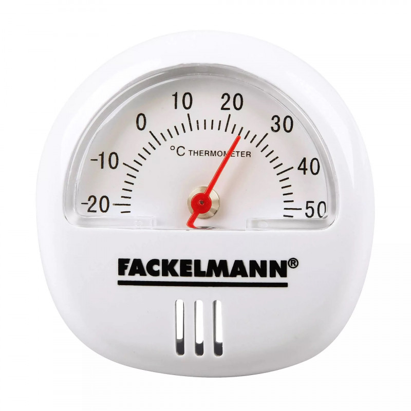 Termometru cu magnet Fackelmann 16375 Tecno, 6 cm, Alb