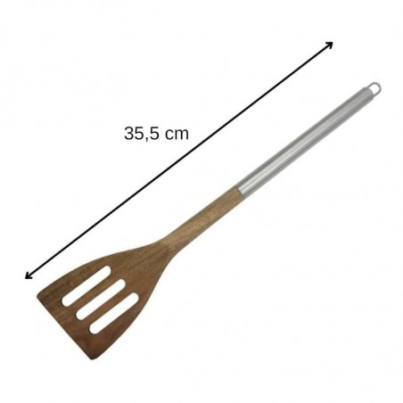 Spatula Fackelmann 30310, 35,5 cm, Salcam, Inox Argintiu/maro