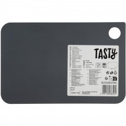 Tocator Tasty 678357, 24,5x16 cm, Orificiu pentru agatat, Plastic, Gri