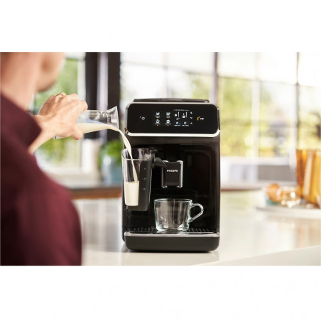 Aparat de cafea Philips EP2334/10, 1500W, Complet automat 1.8L, 15 bar, LatteGO, AquaClean, 12 grade de macinare, Negru/inoxl