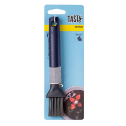 Pensula pentru uns Tasty 678321, 19x5,4 cm, Flexibila, Maner moale, Orificiu pentru agatat, Albastru