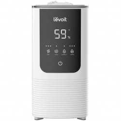 Umidificator de aer Levoit OasisMist 450S LUH-O451S-WUS, 40 m2, 280 W, 4,5 l, Aromaterapie, Autonomie 45 ore, Alb