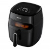 Friteuza cu aer cald Air Fryer Rosberg R51980CA, 1350W, 5.2 L, LED display, Timer, Pana la 200°C, Negru