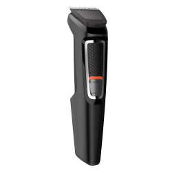 Trimmer 9 in 1 Philips MG3740/15, Multifunctional, Functionare 60 min, Lame cu auto-ascutire, Negru