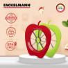 Feliator pentru mere si pere Fackelmann 42015, 2 buc., Otel inoxidabil, Plastic, Verde/rosu