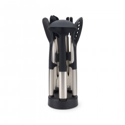 Set ustensile de gatit Joseph Joseph Elevate 10568, 5 piese, Suport, Negru/inox