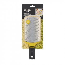 Răzătoare Joseph Joseph GripGrater 20139, 26,5x1,8x7,8 cm, oțel inoxidabil, vârf anti-alunecare, fără BPA, galben/negru