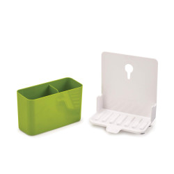 Organizator pentru chiuveta Joseph Joseph Caddy Tower 85124, Detasabil, Plastic, Alb/verde