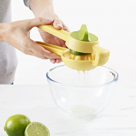 Storcator manual pentru citrice Joseph Joseph Juice Max 20171, Rotire usoara, Fara BPA, Galben/verde