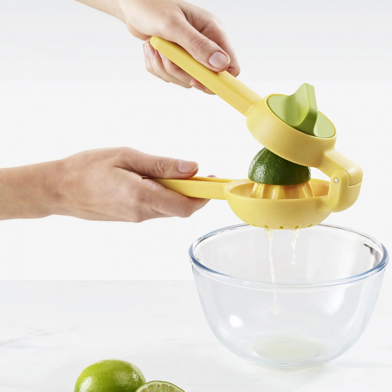 Storcator manual pentru citrice Joseph Joseph Juice Max 20171, Rotire usoara, Fara BPA, Galben/verde