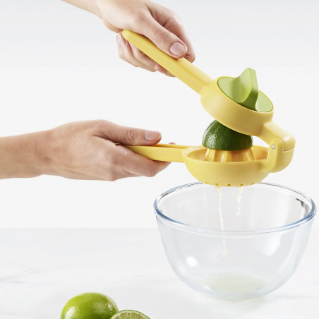 Storcator manual pentru citrice Joseph Joseph Juice Max 20171, Rotire usoara, Fara BPA, Galben/verde