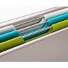 Set 3 tocatoare alimente Joseph Joseph Folio Slim 60199, Cu doua fete, Montare sub raft, multicolor