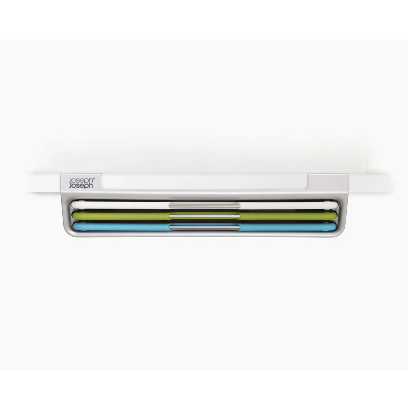 Set 3 tocatoare alimente Joseph Joseph Folio Slim 60199, Cu doua fete, Montare sub raft, multicolor