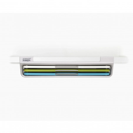 Set 3 tocatoare alimente Joseph Joseph Folio Slim 60199, Cu doua fete, Montare sub raft, multicolor