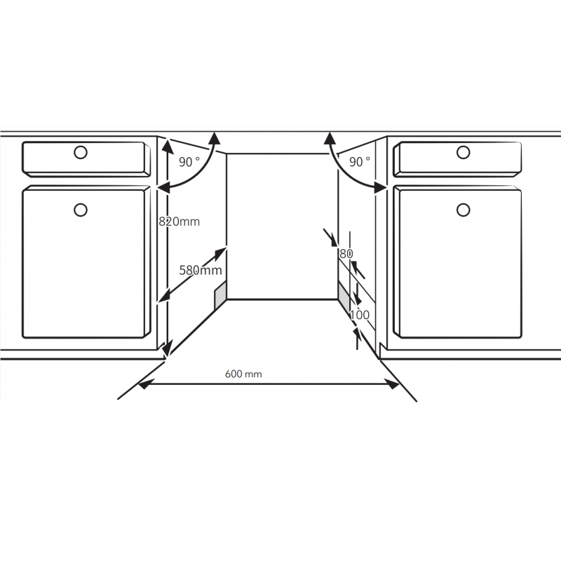 Masina de spalat vase incorporabila Tesla WDI690M, 1800 W, 14 seturi, 7 programe, Pornire intarziata, Incarcare la jumatate, 60 cm, Argintiu