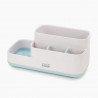 Organizator de baie Joseph Joseph EasyStore 70504, 24,9x12 cm, bază anti-alunecare, fără BPA, alb/albastru