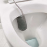 Perie de toaletă Joseph Joseph Flex 70561, Cap flexibil în formă de D, Inox