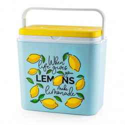 Lada frigorifica ATLANTIC Lemons, 24 litri, Pasiv, Racire, fara BPA, Multicolor