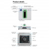 Curățător de geamuriFinlux J2Fenster, 72 W, giroscop, spray cu două fețe, Tuya/Smart Life APP, alb