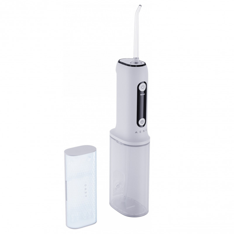 Irigator dentar AENO DI1 ADI0001, 5V, 4W, 200 ml, 100 psi, 4 moduri de curățare, 4 vârfuri, alb
