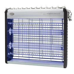 Lampa de tantari Esperanza EHQ003, Lumina UVA, 12 W, Pana la 50 m², 1600 V, 120 cm cablu, Alb