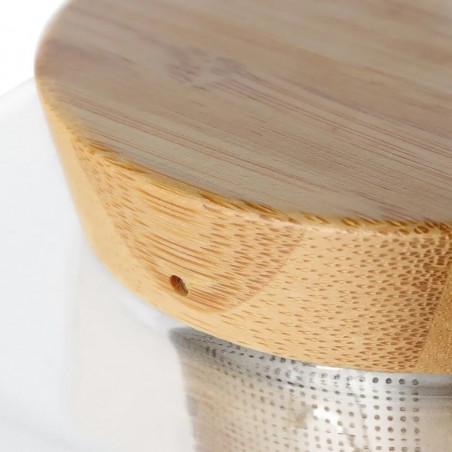 Fierbător INFUSION Viva Scandinavia V74900, 1.2 L, Bamboo kapak, Transparent
