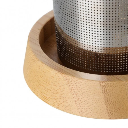 Fierbător INFUSION Viva Scandinavia V74900, 1.2 L, Bamboo kapak, Transparent
