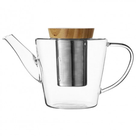Fierbător INFUSION Viva Scandinavia V74900, 1.2 L, Bamboo kapak, Transparent