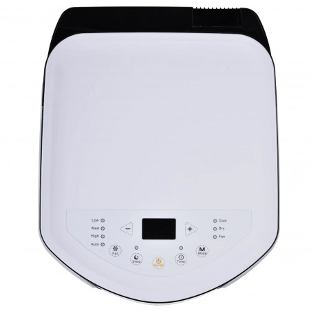 Aparat de aer condiționat mobil Sharp CVH9XR, 9000 BTU, 32 mp, 3 viteze, Mod de noapte, Telecomandă, Alb/negru,