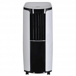 Aparat de aer condiționat mobil Sharp CVH9XR, 9000 BTU, 32 mp, 3 viteze, Mod de noapte, Telecomandă, Alb/negru,
