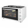 cuptor electric cu 2 plite Finlux FMC-4524WF, 45 l, 1600 W, 3 funcții, Emailat, Alb
