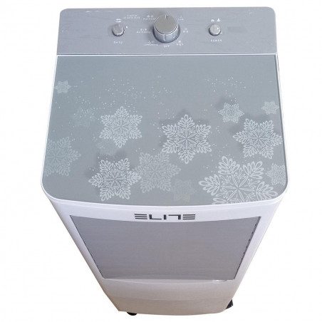 Racitor și umidificator de aer mobil 3in1 Elite ACS-25100, 100 W, 3 viteze, 20 L, Capac din sticla, Masurare nivel de apa, Alb