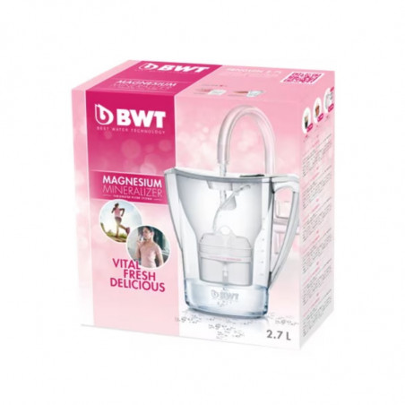 Ulcior de apă Nitec BWT PENGUIN B702, 2,7 l, Filtru de magneziu, Eazy Fulling, Easy Control, Roz