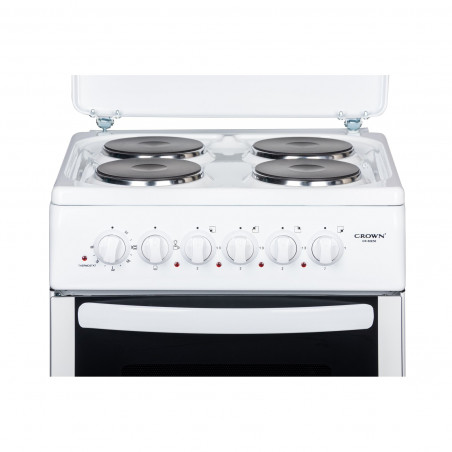 Aragaz Crown CR-50E50, 49L, 4 arzătoare, 3 programe, 300C, capac, alb