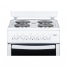 Aragaz Crown CR-50E50, 49L, 4 arzătoare, 3 programe, 300C, capac, alb