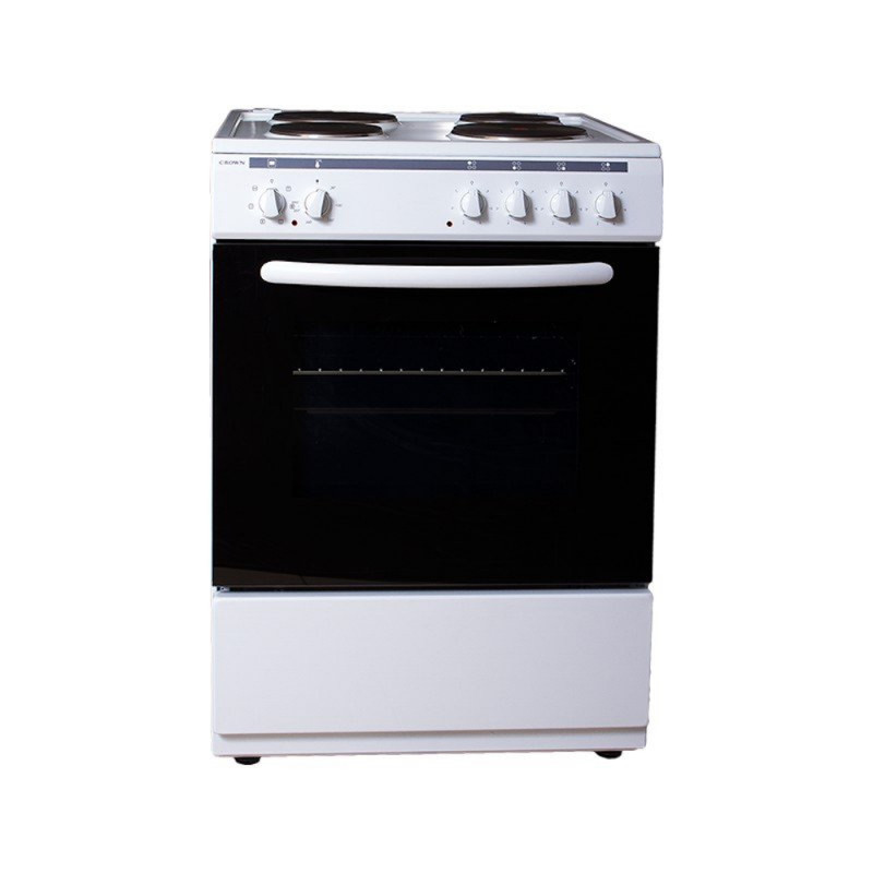 Aragaz Crown 6410A, 65L, 4 arzătoare, 6 programe, 300C, termostat, capac, alb