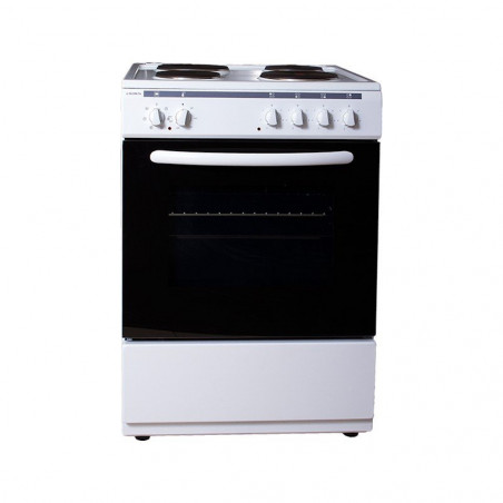 Aragaz Crown 6410A, 65L, 4 arzătoare, 6 programe, 300C, termostat, capac, alb