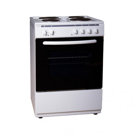 Aragaz Crown 6410A, 65L, 4 arzătoare, 6 programe, 300C, termostat, capac, alb